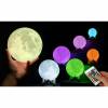 Επαναφορτιζόμενο Φωτιστικό Αφής Φεγγάρι 3D Με LED Εναλλασσόμενο Φωτισμό Και Τηλεχειριστήριο GloBrite VL3489